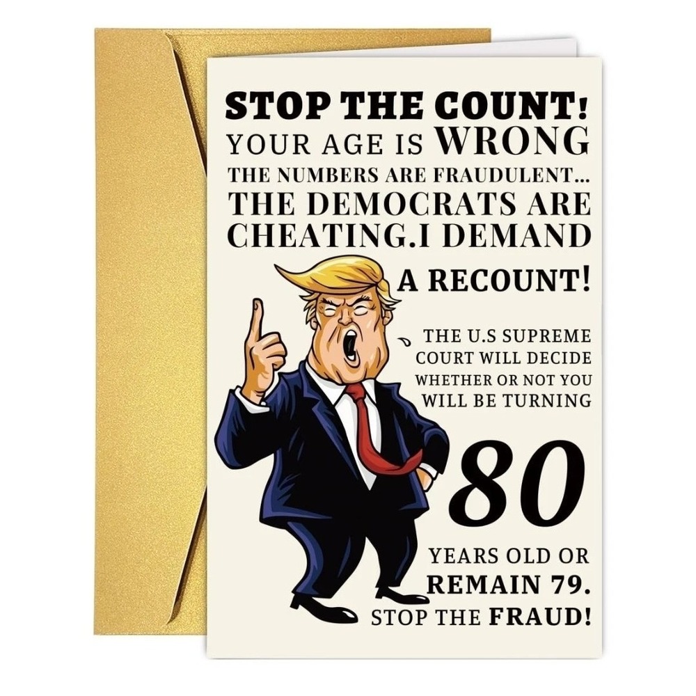 Lot Of 10 Funny 80th Birthday Card, Hilarious 80 Years Old Birthday Card Gift
